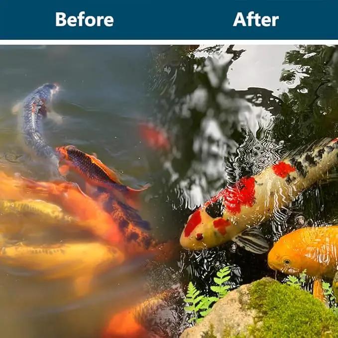 White Koi Pond Filter Pad Fine Bulk - Cut to Fit - Durable Fish Pond Filter Media - Water Garden Aquariums Filter Material - 19.7" x 19.7" x 3/5" - 4/5" Thickness - 3 Pack by GreenHaven Gardens