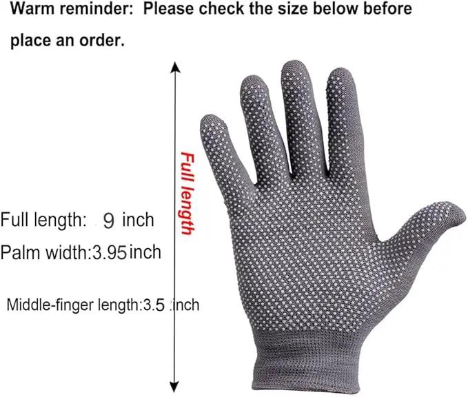24Pcs Work Gloves Anti-slip Knitted Stretchy Cloth Glove Thin Moist Glove Liners by GreenHaven Gardens