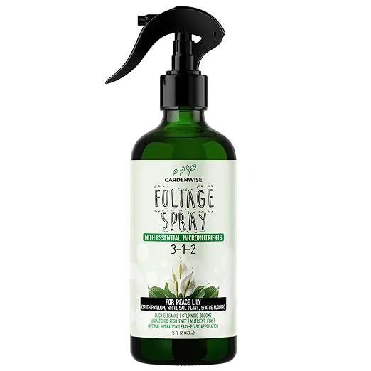 Peace Lily Foliar Spray - 3-1-2 Plant Fertilizer - Premium Spray for Indoor Plants with Essential Nutrients - Peace Lily Plant Food & Fertilizer - Ready-to-Use (16 OZ) by GreenHaven Gardens