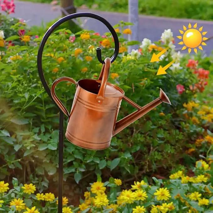 Metal Watering Can for Outdoor and Indoor Plants, Watering Can Decor, 1 Gallon (1 Gallon Copper) by GreenHaven Gardens