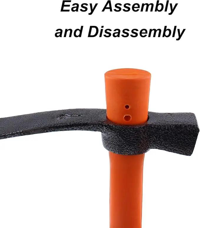 Dual Head Hammer Hoe with Heavy Duty Forged Adze and Ergonomic Non-Slip Handle for Gardening, Hunting, Landscaping Outdoor 39mm/15-Inch by GreenHaven Gardens