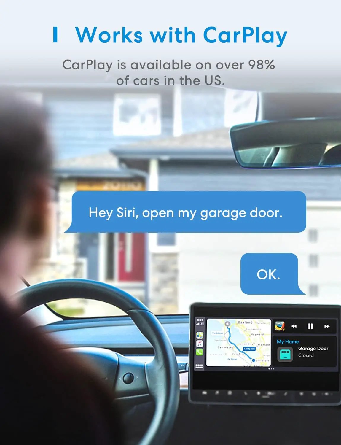 meross Smart Garage Door Opener Remote with External Antenna, Up to 3 Single Doors, Compatible with Apple HomeKit, Amazon Alexa, Google Assistant, SmartThings, App Control, No Hub Needed by GreenHaven Gardens