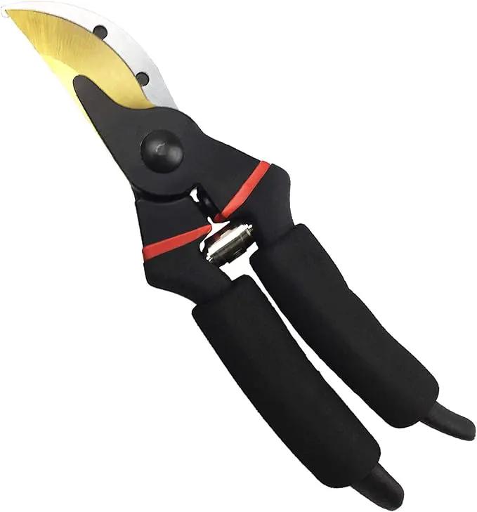 gonicc 8" Professional Premium Titanium Bypass Pruning Shears (GPPS-1003), Hand Pruners, Garden Clippers. by GreenHaven Gardens