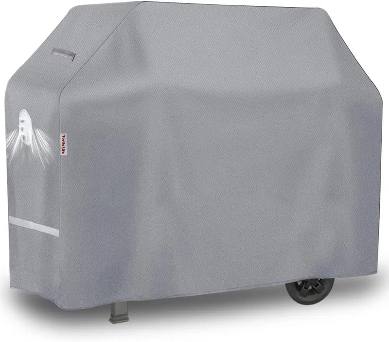 BBQ Grill Cover, 70 Inch Heavy Duty Waterproof 5-6 Burner Barbecue Gas Grill Covers for Weber Genesis Summit Char-Broil Deluxe, Gray by GreenHaven Gardens
