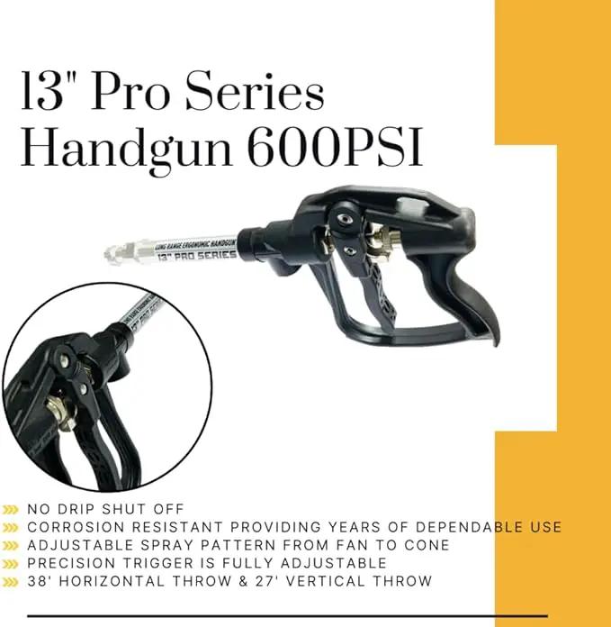 25 Gallon Diamond Spot Sprayer – 4.0 GPM SHFLO 12V Pump, Deluxe Aluminum Handgun, 15’ Hose – ATV/UTV Lawn & Garden Sprayer for Weed, Pest, and Fertilizer Application by GreenHaven Gardens