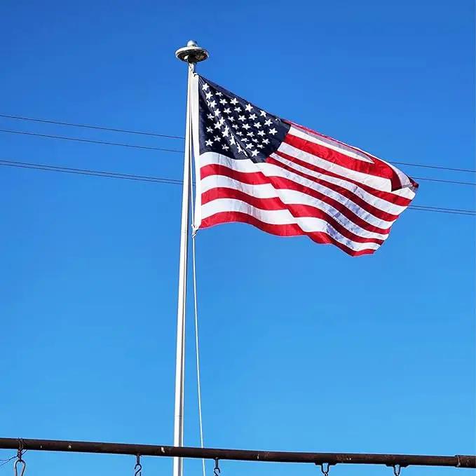 Homissor American Flag 4X6 USA US Flags 4’ x 6’ Heavy Duty Outdoor Made of Durable Nylon Flag with Embroidered Stars, Sewn Stripes and Brass Grommets by GreenHaven Gardens