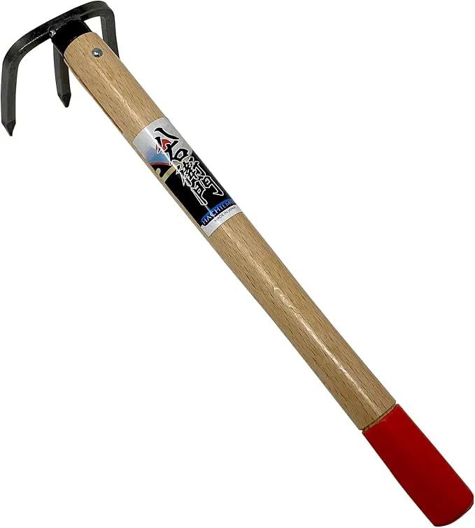 HACHIEMON Japanese Craftsmanship Garden Tool Hand Cultivator Rake Tiller Tool - Durable and Lightweight - Made in Japan by GreenHaven Gardens