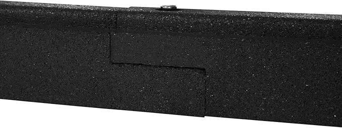 Playsafer Rubber Playground Border Edging Kit, 6' Flexible Heavy Duty Rubber Interlocking Playground Timber, No Dig Easy to Install (Black, 8 Pack) by GreenHaven Gardens