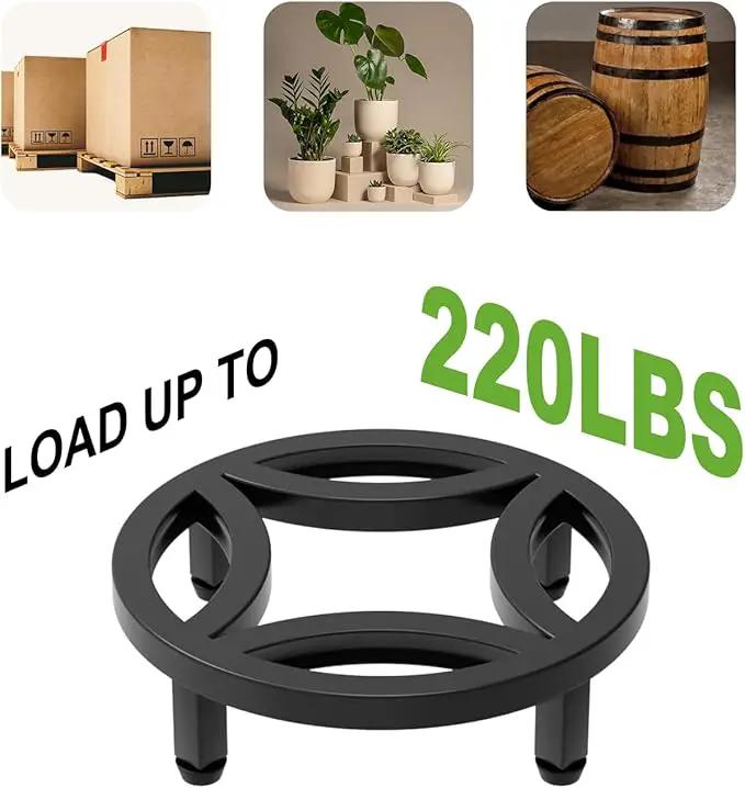 Zhongma 2 Pack 8.7" Sturdy Potted Plant Stand Flower Pot Holder Heavy Duty Construction, Low Plant Stand for Home Indoor and Outdoor, Sturdy plant riser and saucer without Installation Required by GreenHaven Gardens