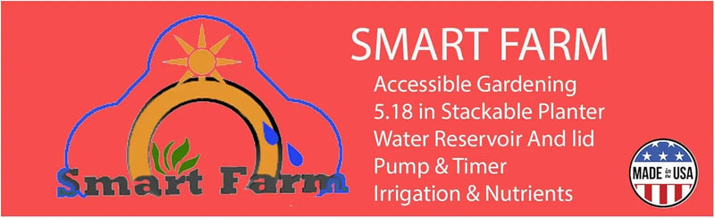 Mr. Stacky Smart Farm - Automatic Self Watering Garden - Grow Fresh Healthy Food Virtually Anywhere Year Round - Soil or Hydroponic Vertical Tower Gardening System (Standard Kit, Terracotta) by GreenHaven Gardens