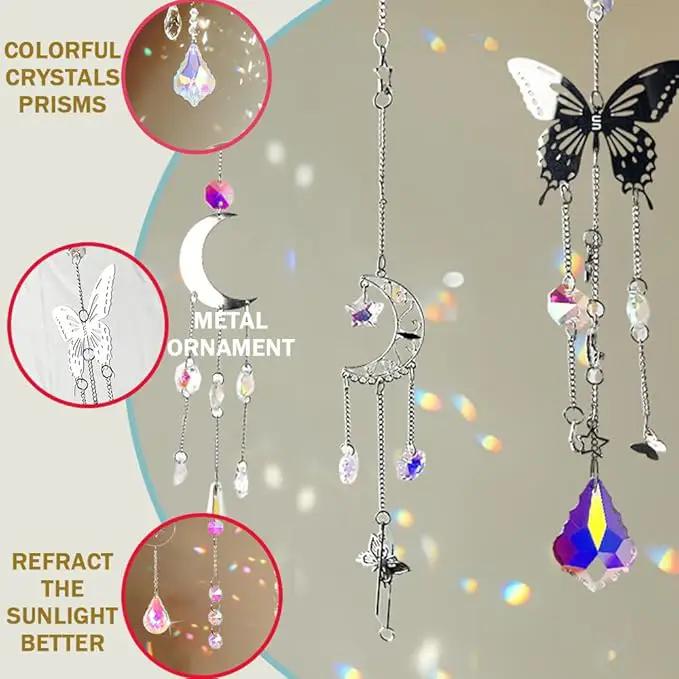 Orgrimmar Suncatchers, 300pcs Art and Crafts Making Supplies Kit for Adults Hanging Prism Sun Catcher with Crystals Rainbow Maker for Indoor Window Garden Decor by GreenHaven Gardens