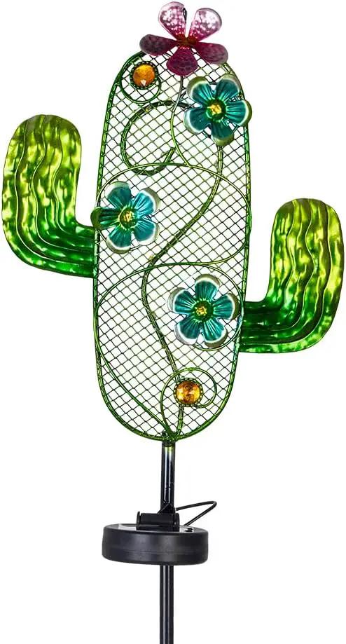 dreamysoul Solar Garden Lights, Outdoor Solar Cactus Lights Stake Waterproof for Garden Patio Yard Pathway Decoration by GreenHaven Gardens