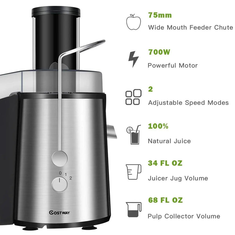 2 Speed Electric Juice Press for Fruit and Vegetable by DirectDeals