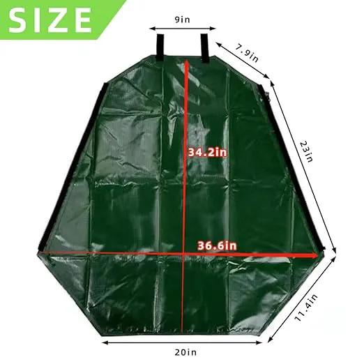 1 Pack Tree Watering Bag, 20 Gallon Slow Release Watering Bag for Trees, Premium PVC Shrub Watering Bag with Heavy Duty Zipper, Sturdy Reusable Drip Irrigation Bag by GreenHaven Gardens