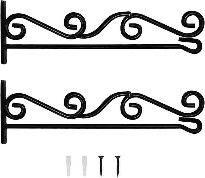 Wall Garden Flag Holder 2 Pack,Wall Garden Flag Stand,Garden Flag Scroll Hanger,Garden Flag Wall Hanger,one Piece Garden Flag Stand for Wall Porch,Great Gifts Ideas by GreenHaven Gardens