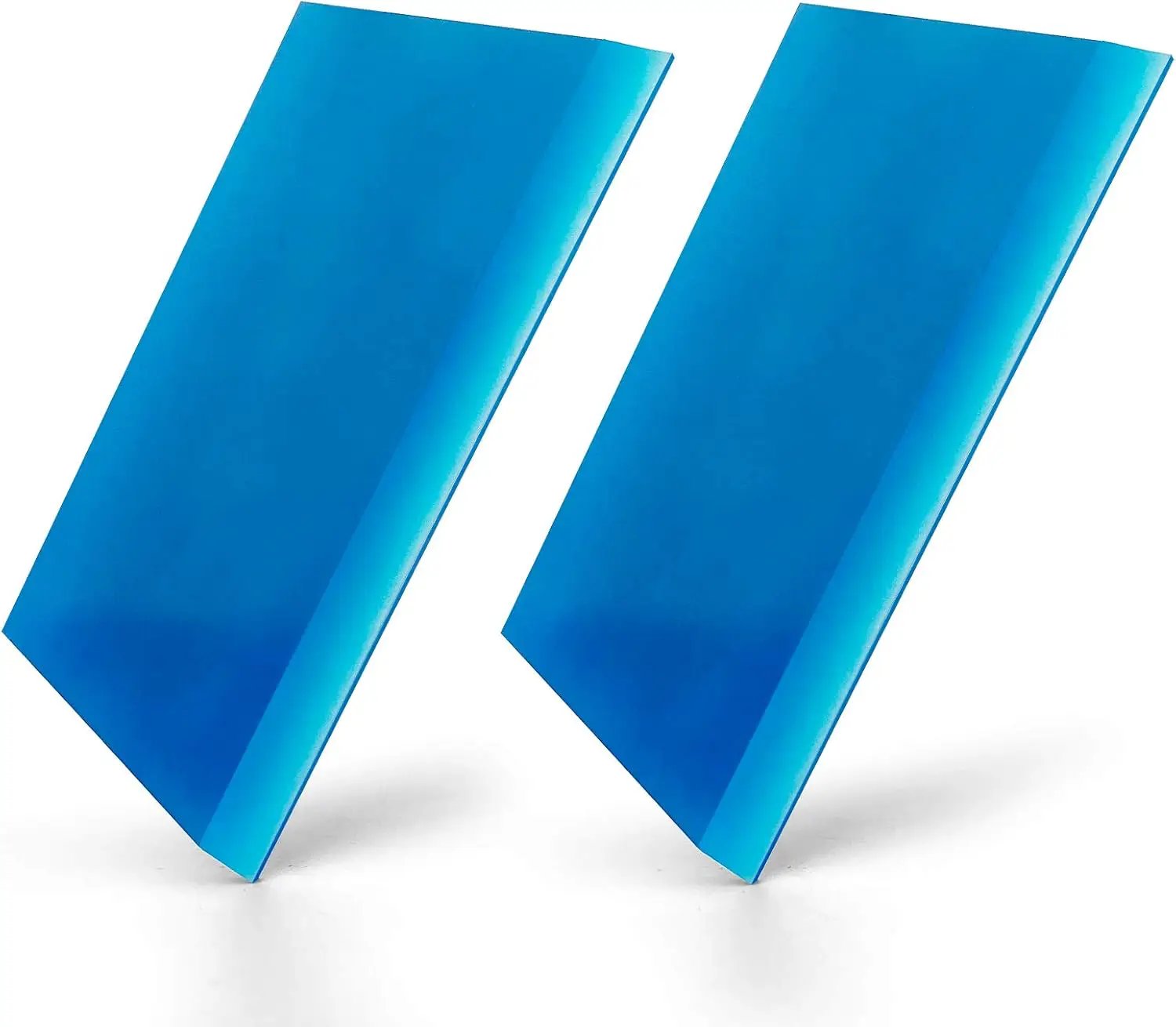 CARTINTS 2pack Squeegee Blade Replacement Mini Squeegee, 5.1x 2 inch, for Cleaning Glass, Shower Door and Car Windows and Screen Printing,Blue by GreenHaven Gardens