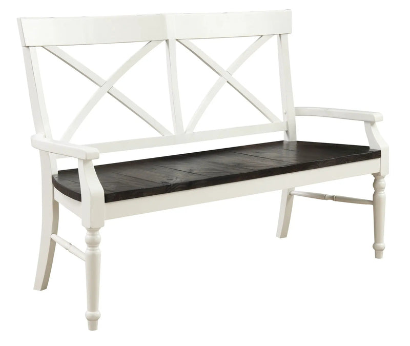 Mountina - Bench - Brown / White by Unique Piece Furniture