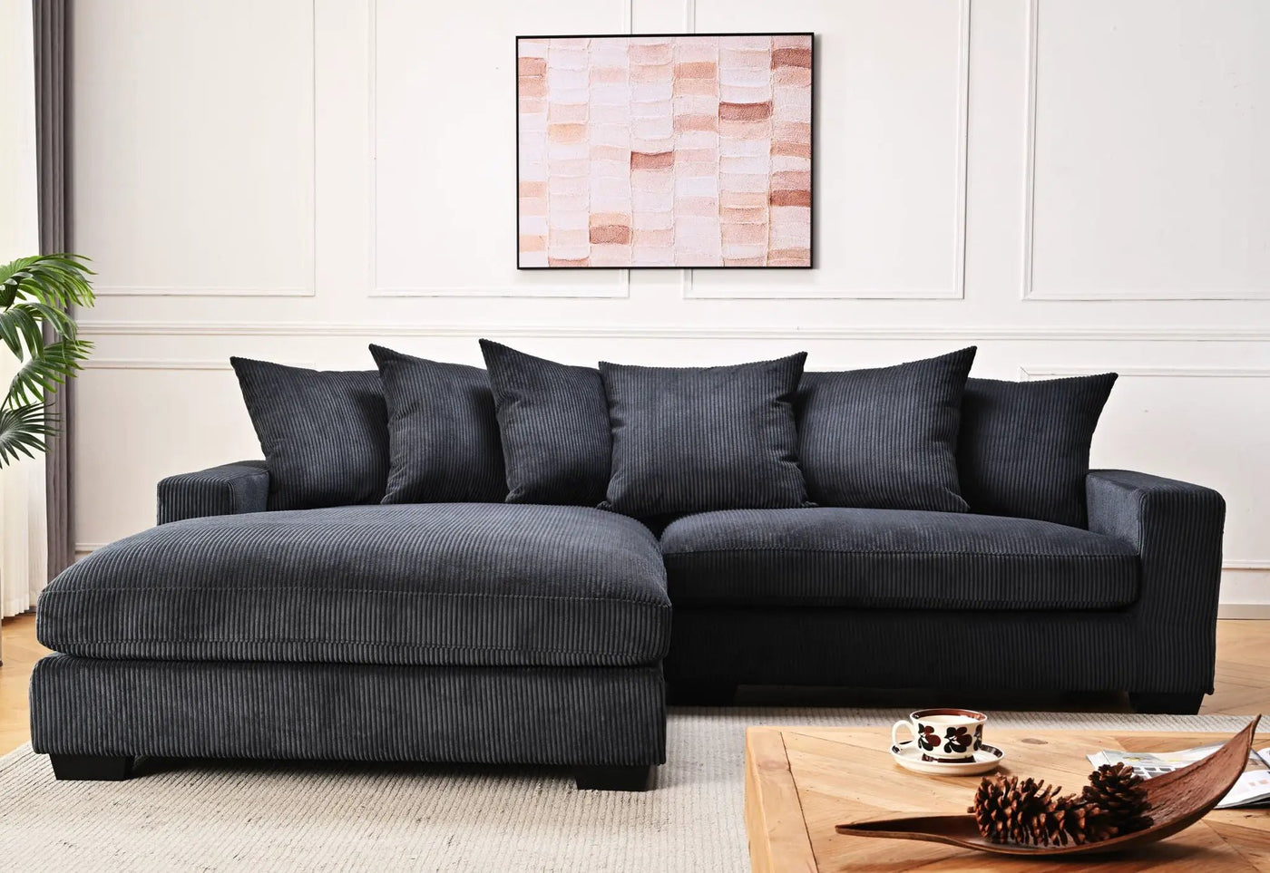 Luxe - Oversized 2 Piece Sectional Couches For Living Room, L Shaped Sofa With Chaise by Unique Piece Furniture