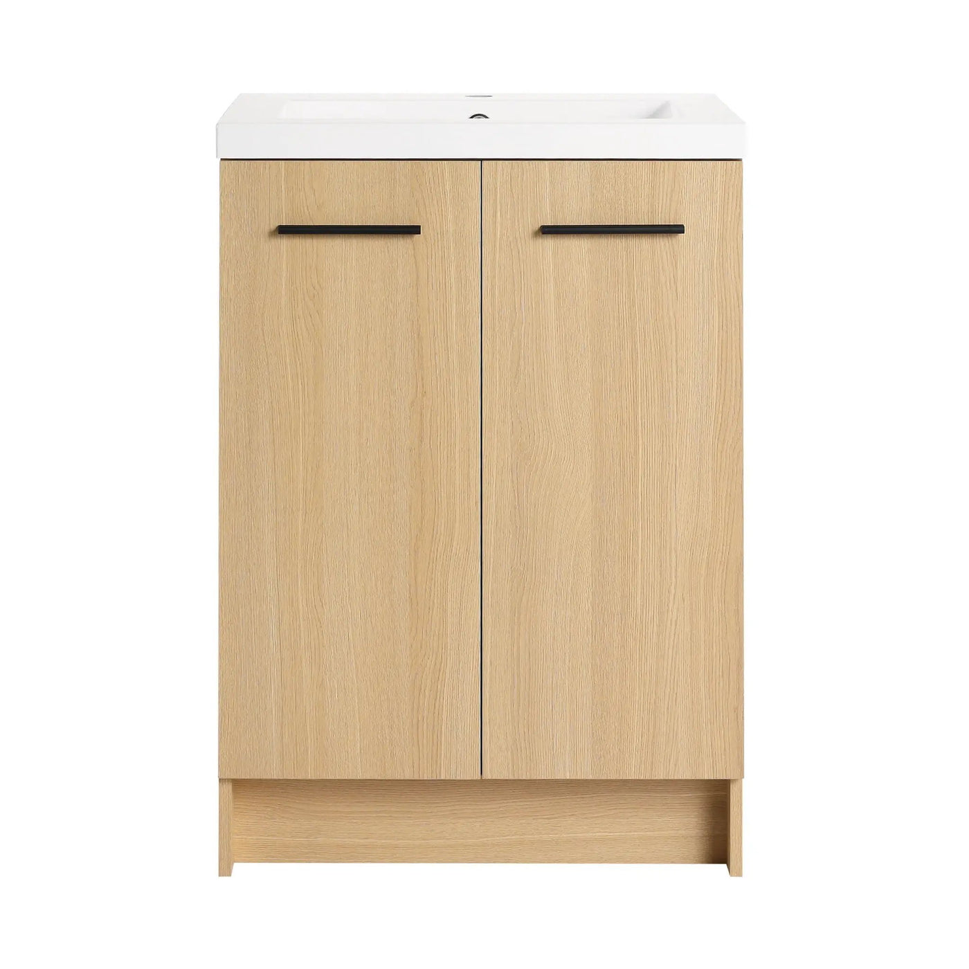 Floating Bathroom Vanity With Sink, Wall Mounted Double Door Storage by HouseOfZazla