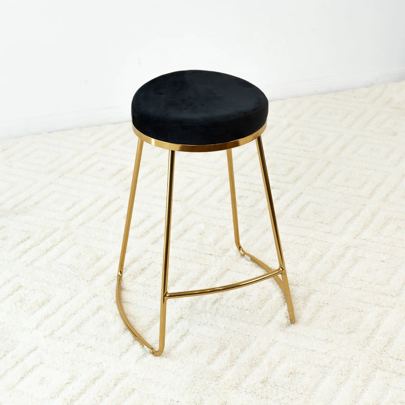 Jane - 26" Mid-Century Modern Luxury Upholstered Stool by HouseOfZazla