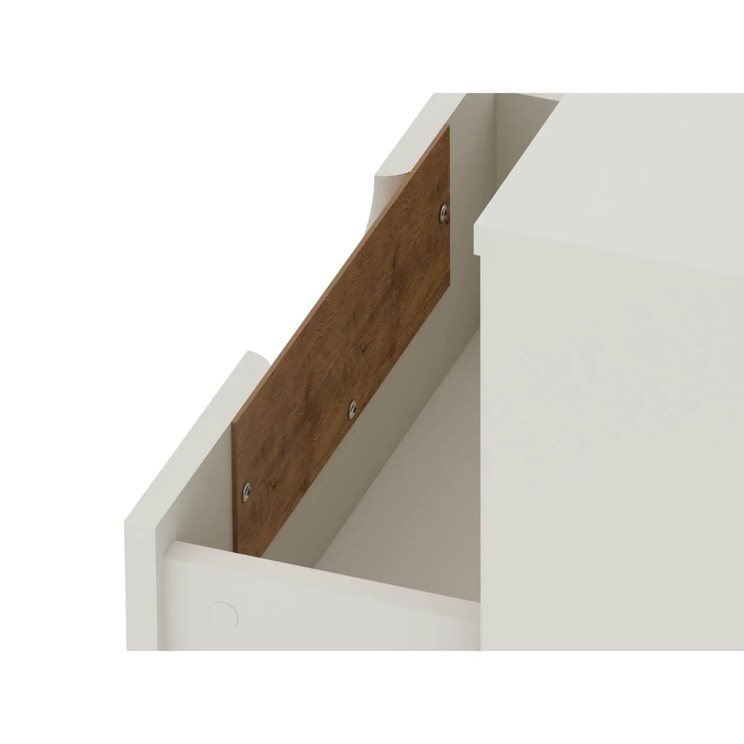 Rockefeller - Nightstand With 1 Drawer - Off White by HouseOfZazla