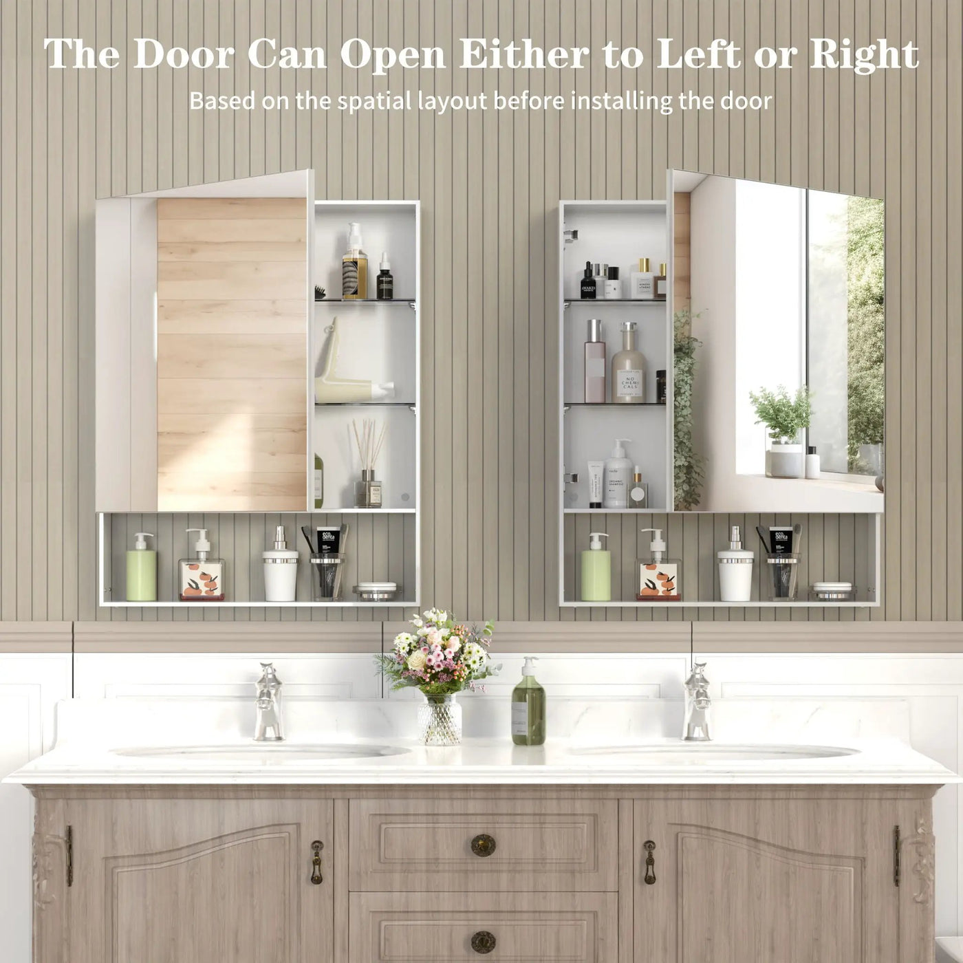 Medicine Cabinet With Mirror For Bathroom by Unique Piece Furniture