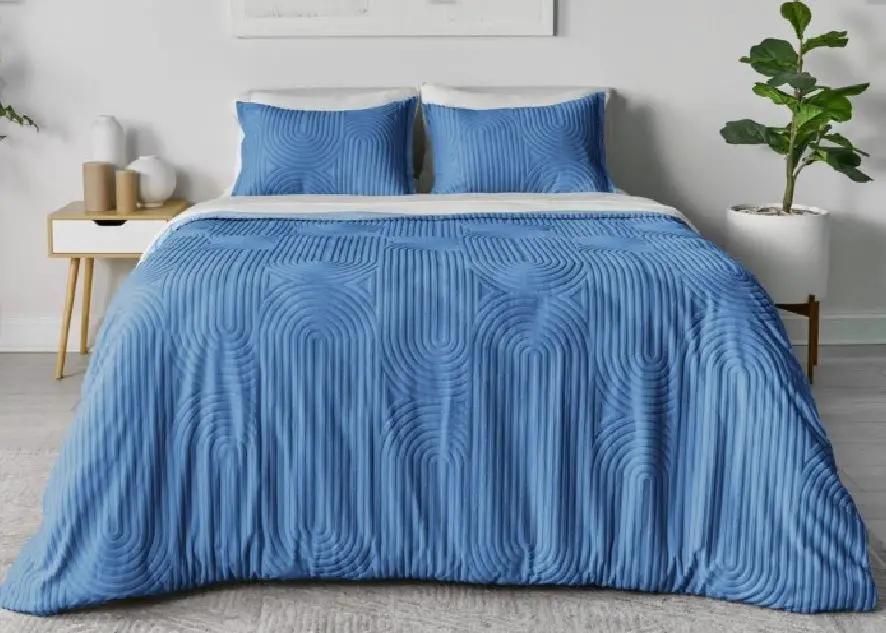 BedGear Performance Duvet Set, Queen - Stonewash Blue/Racetrack by HouseOfZazla