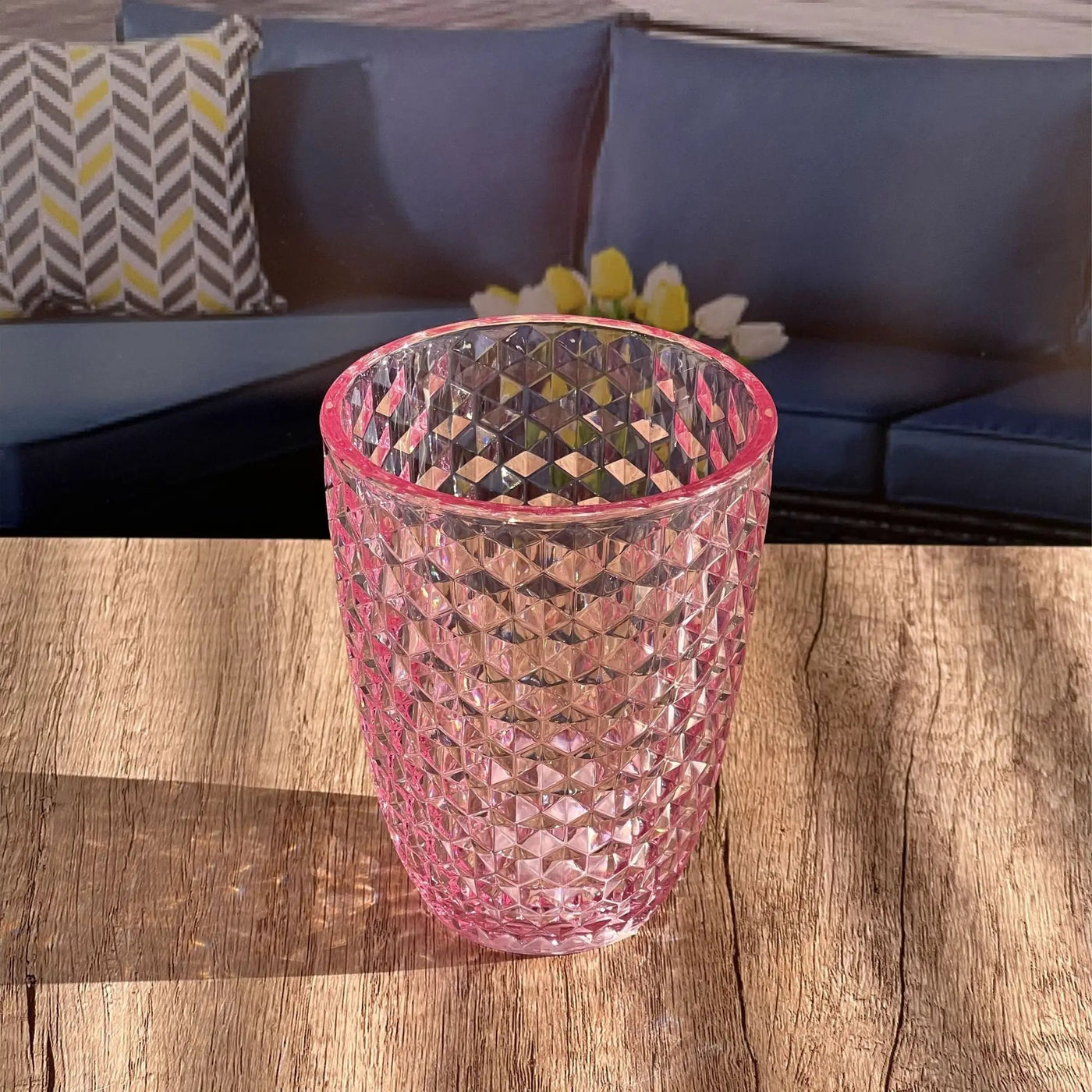 Leading Ware Diamond Cut Acrylic Glasses Drinking (Set of 4) by HouseOfZazla