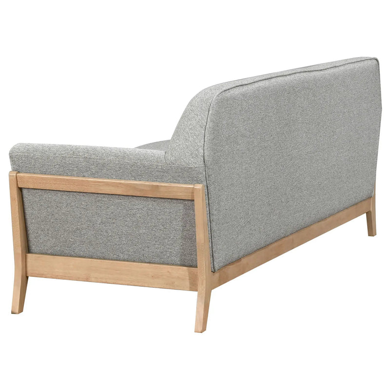 Vaughn 3-piece Fabric Upholstered Flared Arm Sofa Set Grey by Unique Piece Furniture