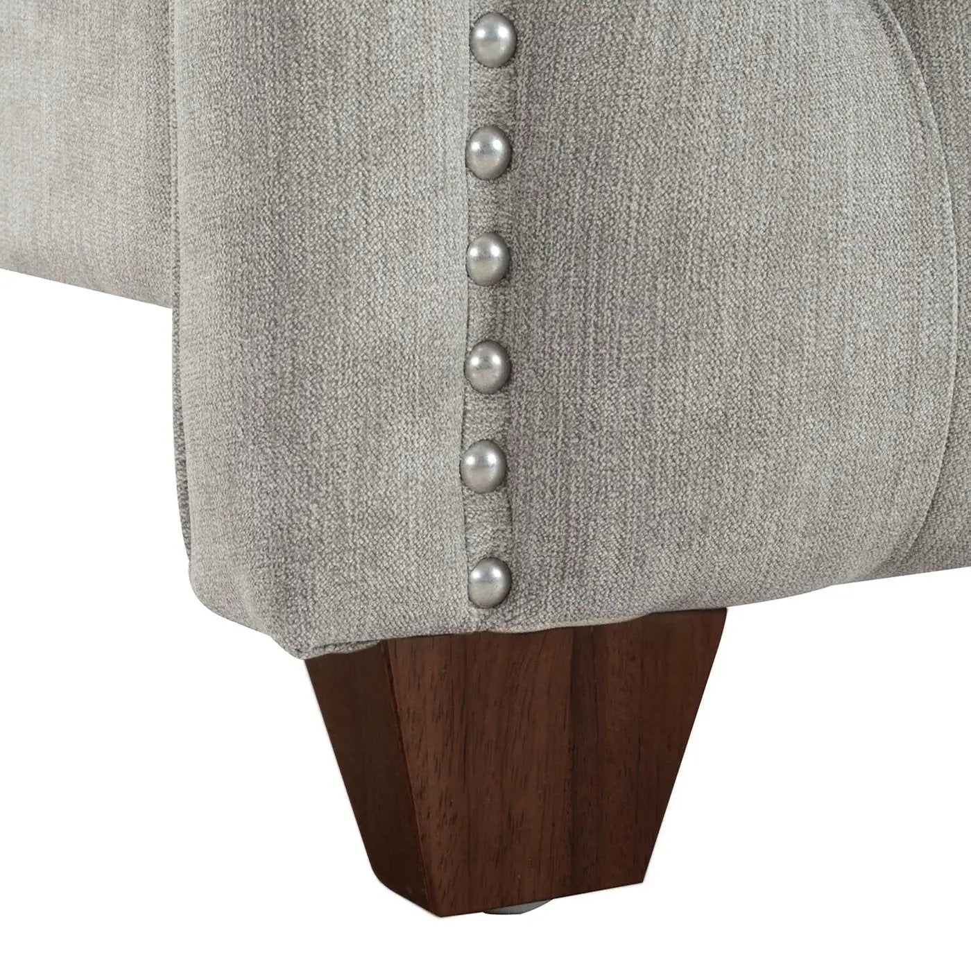 Marcella - Upholstered Shelter Headboard Bed Set by HouseOfZazla