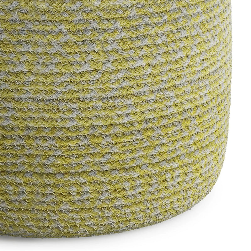 Bayley - Versatile Round Braided Pouf by HouseOfZazla