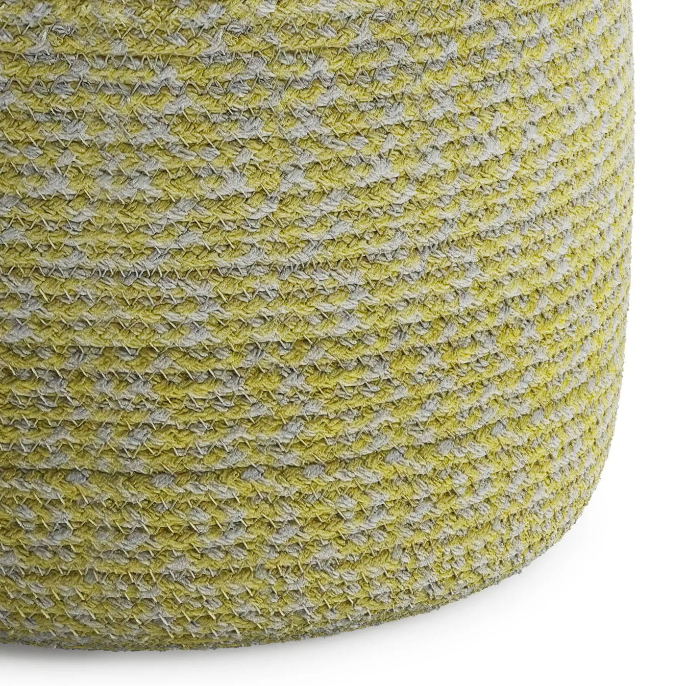 Bayley - Versatile Round Braided Pouf by Unique Piece Furniture