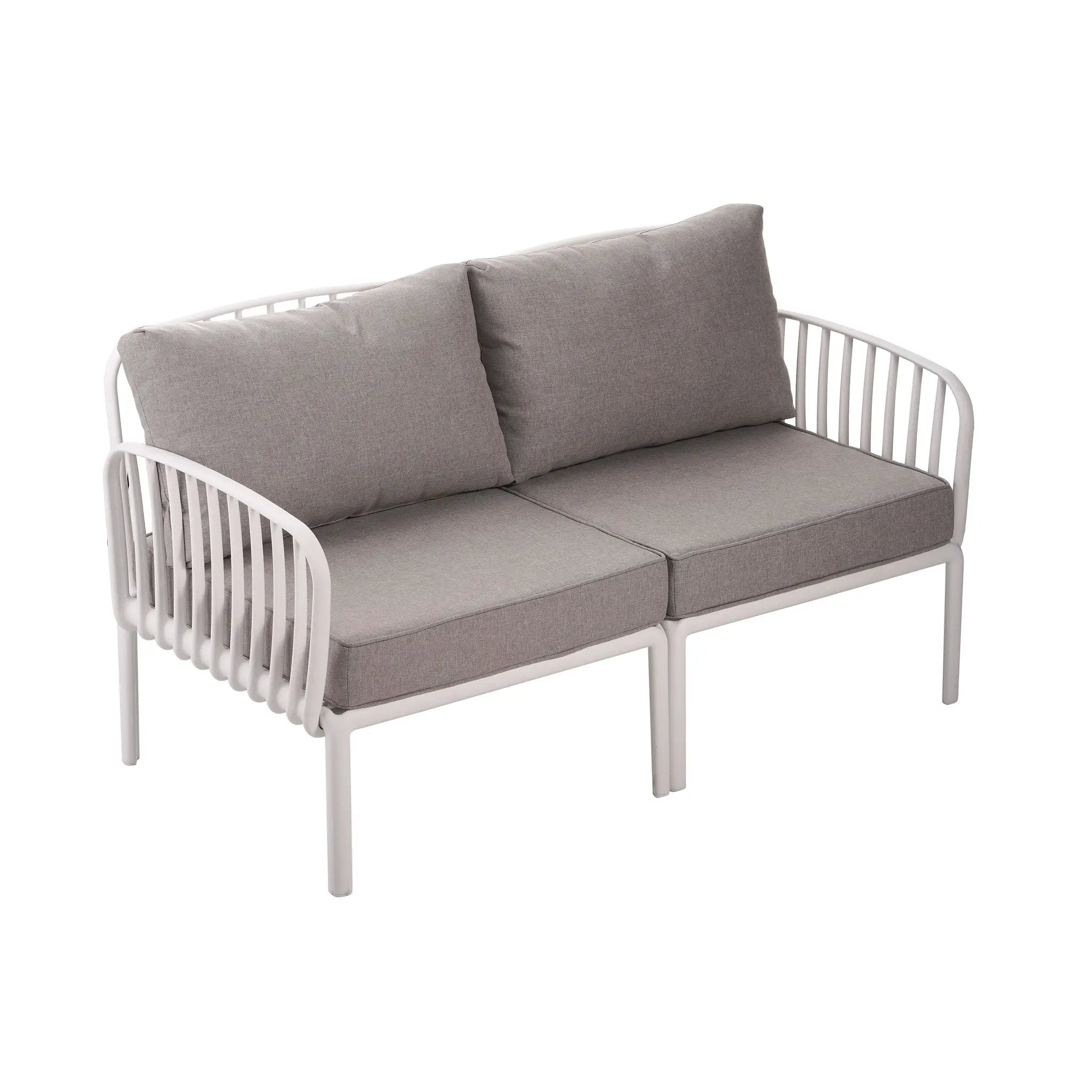The Sleek All-Weather Resin Outdoor Loveseat and Coffee Table Set by HouseOfZazla