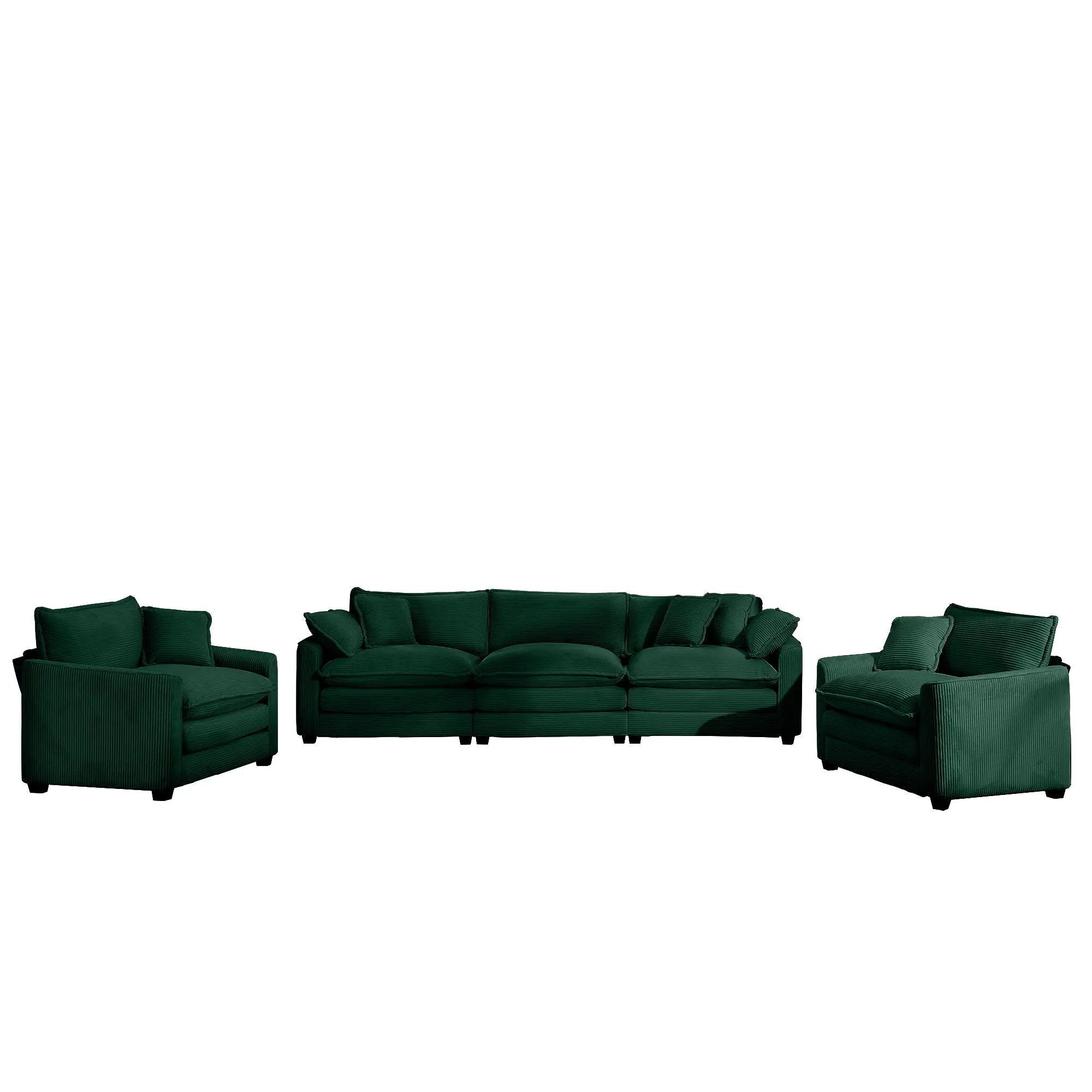 Elegant Oversized Sectional Sofa Set With Deep Seats And Flexible Layout by Unique Piece Furniture