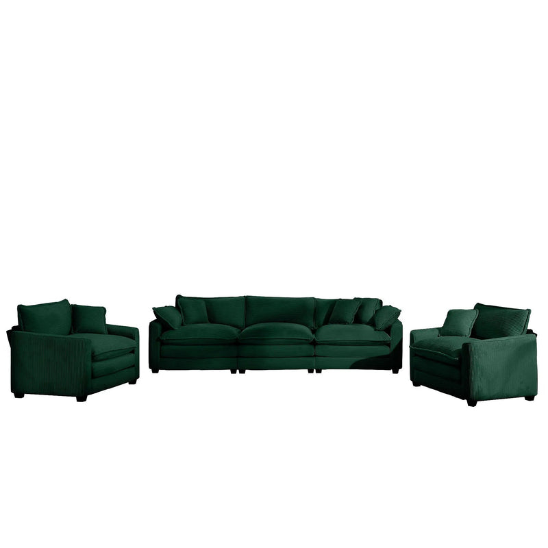 Elegant Oversized Sectional Sofa Set With Deep Seats And Flexible Layout by HouseOfZazla