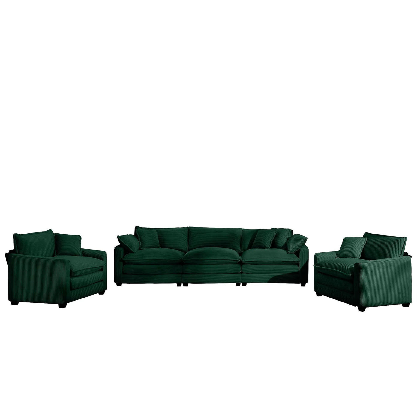 Elegant Oversized Sectional Sofa Set With Deep Seats And Flexible Layout by HouseOfZazla