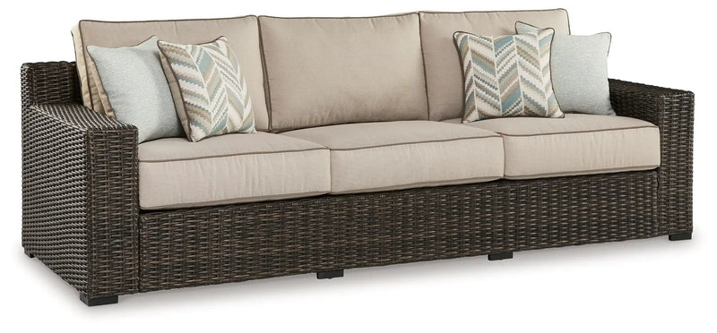Coastline Bay - Sofa With Cushion - Brown by Unique Piece Furniture