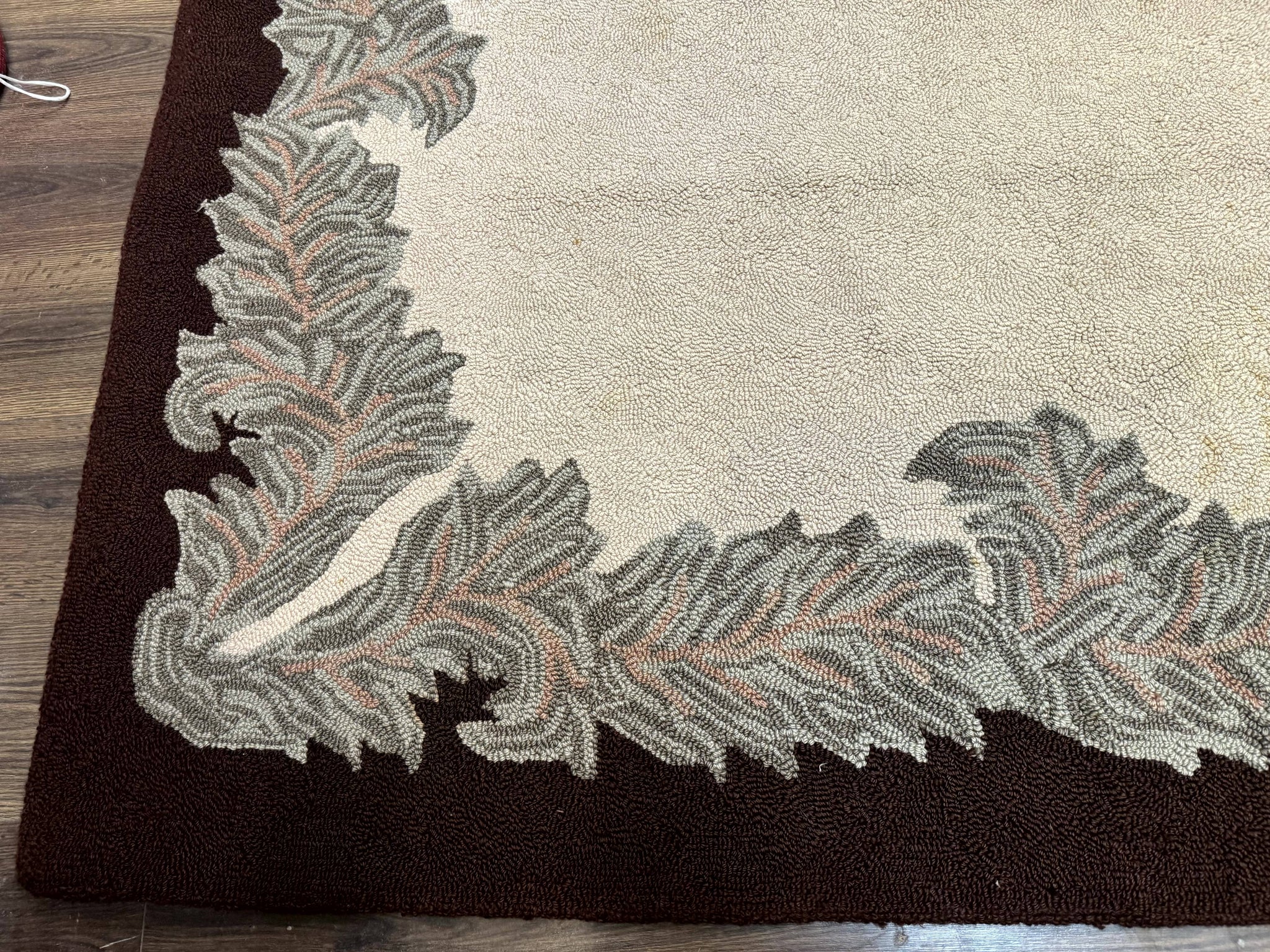 Palace Size American Hooked Rug 11x20 Aubusson Style Ivory by Jewel Rugs