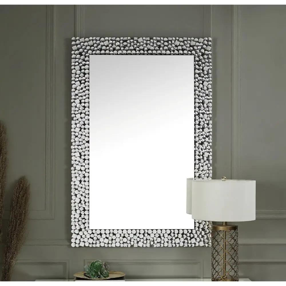 Kachina - 47" Accent Mirror - Mirrored & Faux Gems by Unique Piece Furniture