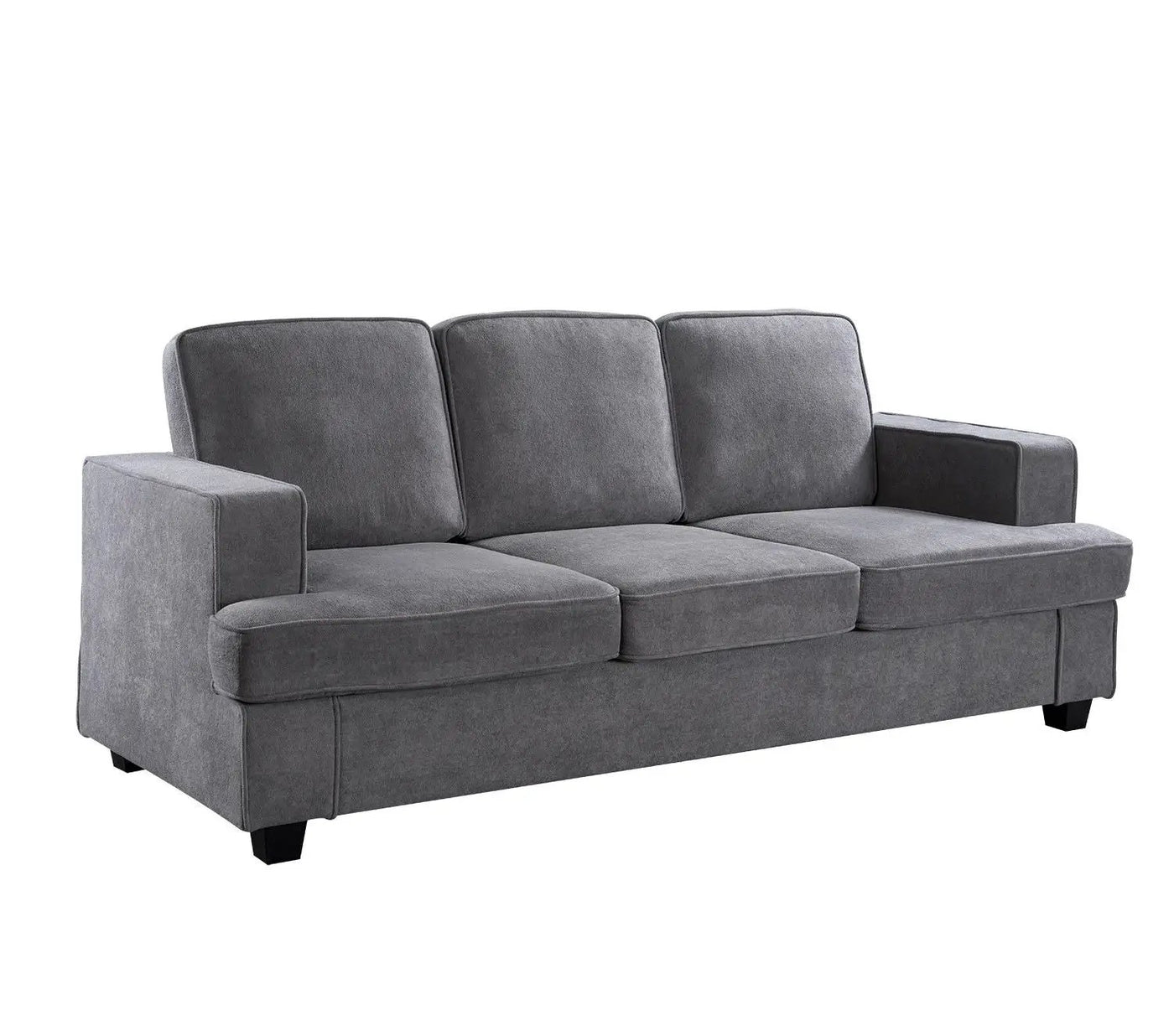 Modern Sofa, Comfortable 3 Seater Couch With Deep Seating, Loose Back Cushions, Wide Arms by Unique Piece Furniture