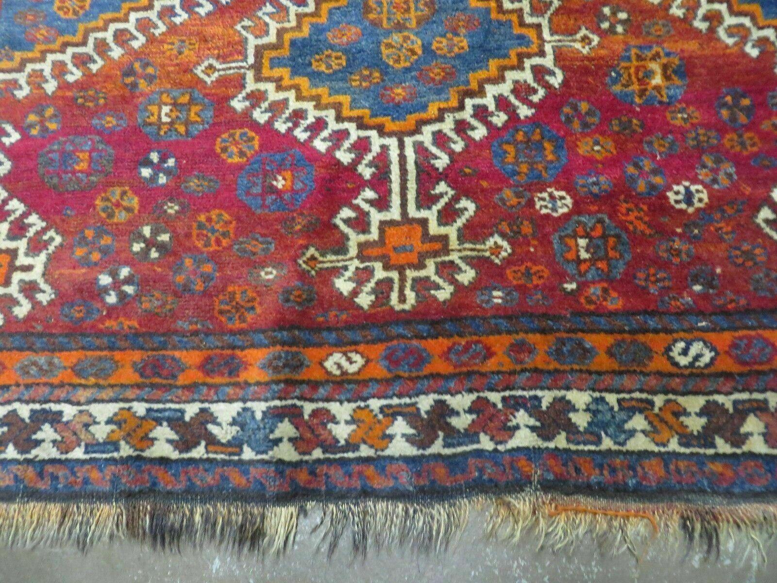 4' X 7' Antique Handmade Tribal Turkish Wool Rug Nice by Jewel Rugs