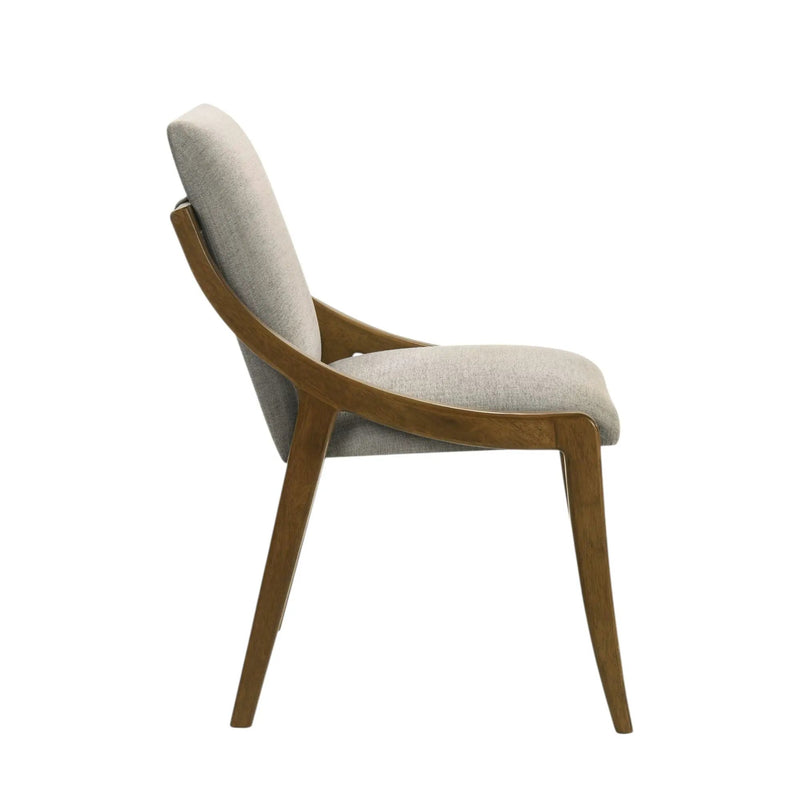 Danzel - Side Chair (Set of 2) - Gray / Oak by HouseOfZazla