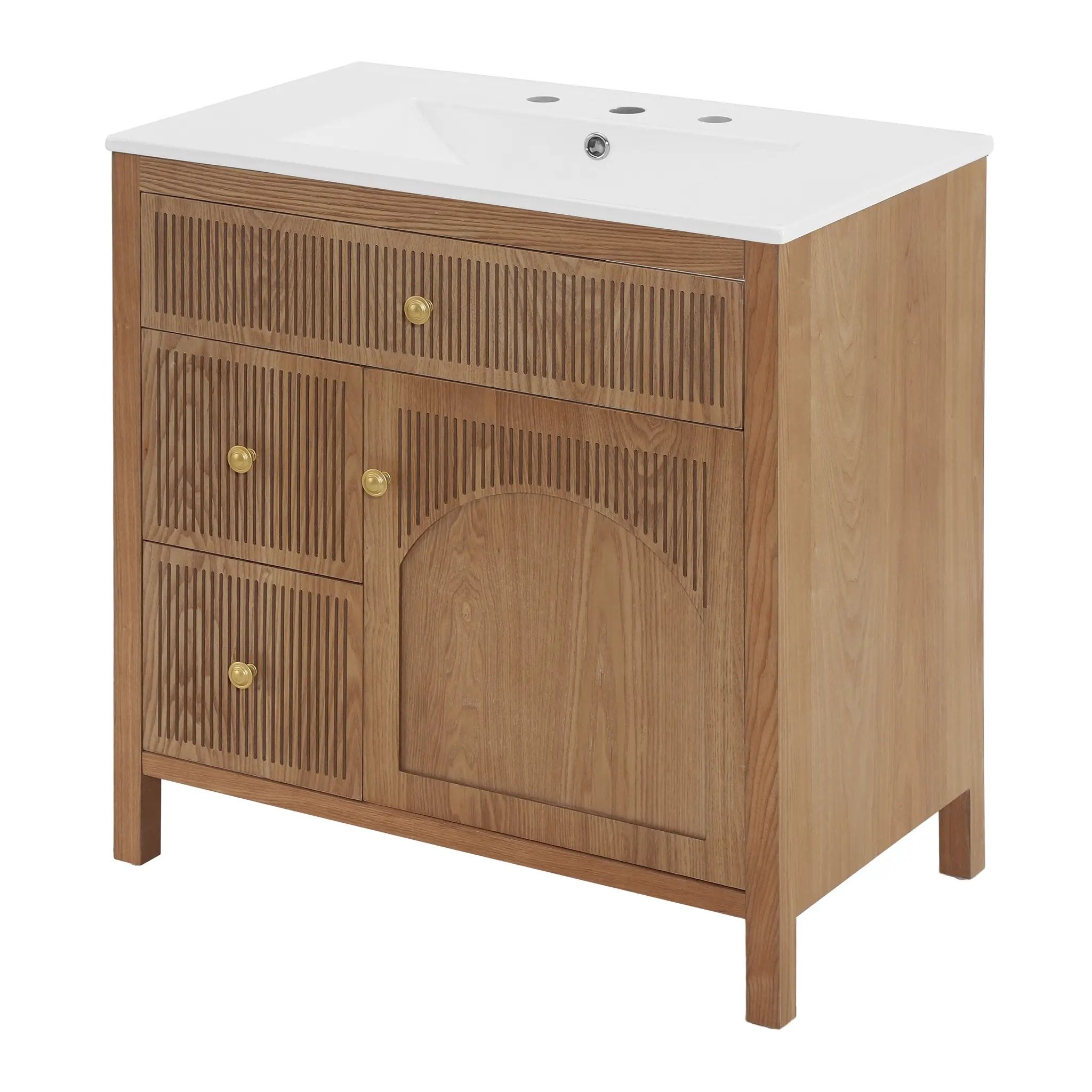 30 Inch Freestanding Farmhouse Bathroom Vanity by HouseOfZazla
