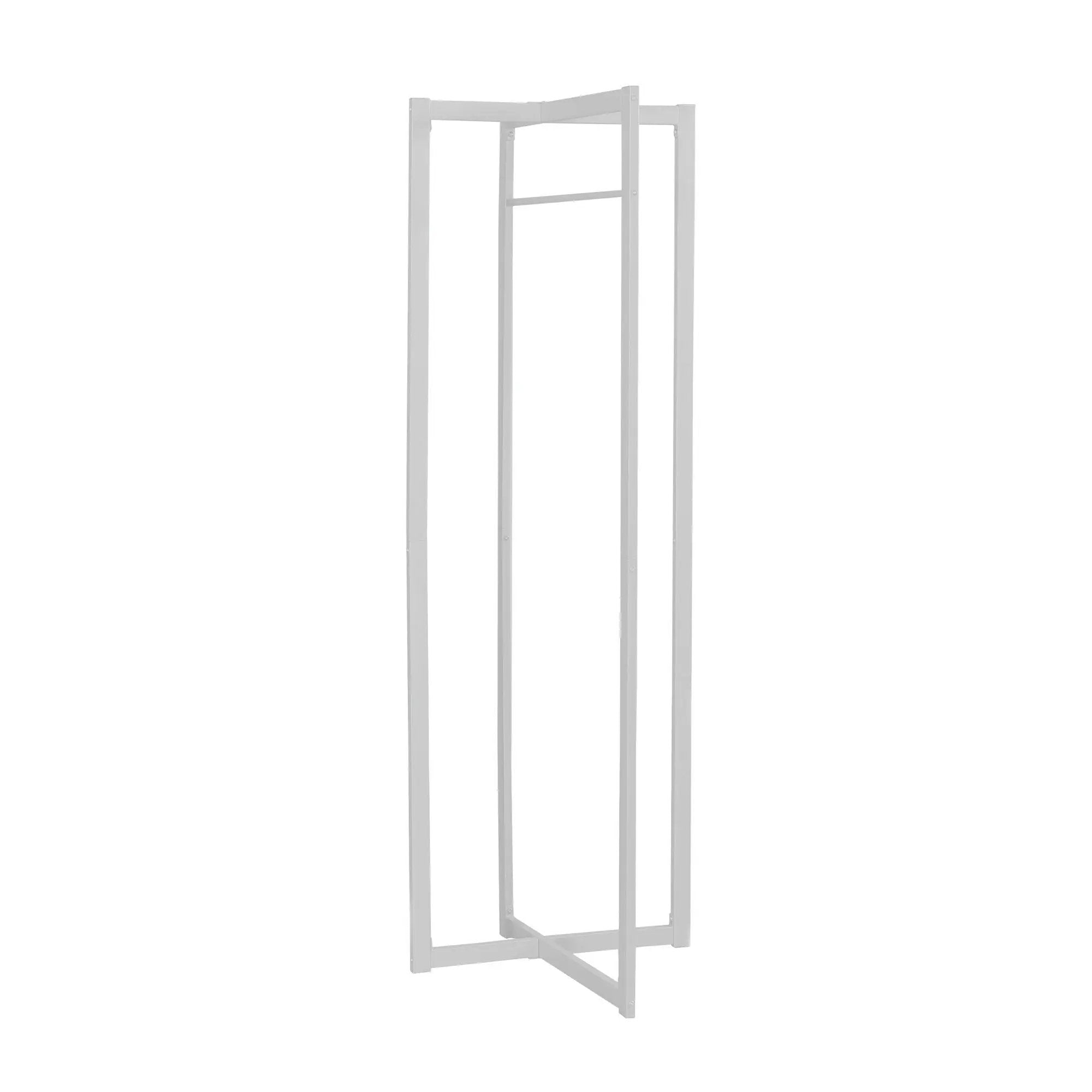 Coat Rack, Hall Tree, Free Standing, Hanging Bar, Entryway, For Contemporary & Modern - White by Unique Piece Furniture
