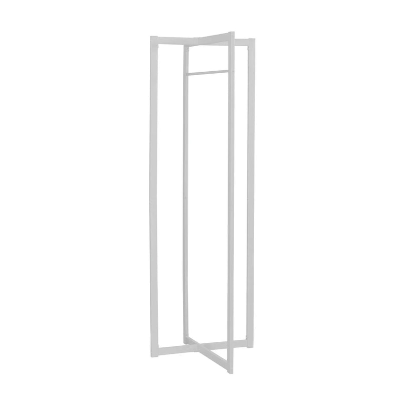 Coat Rack Hall Tree Free Standing Hanging Bar Entryway White by HouseOfZazla