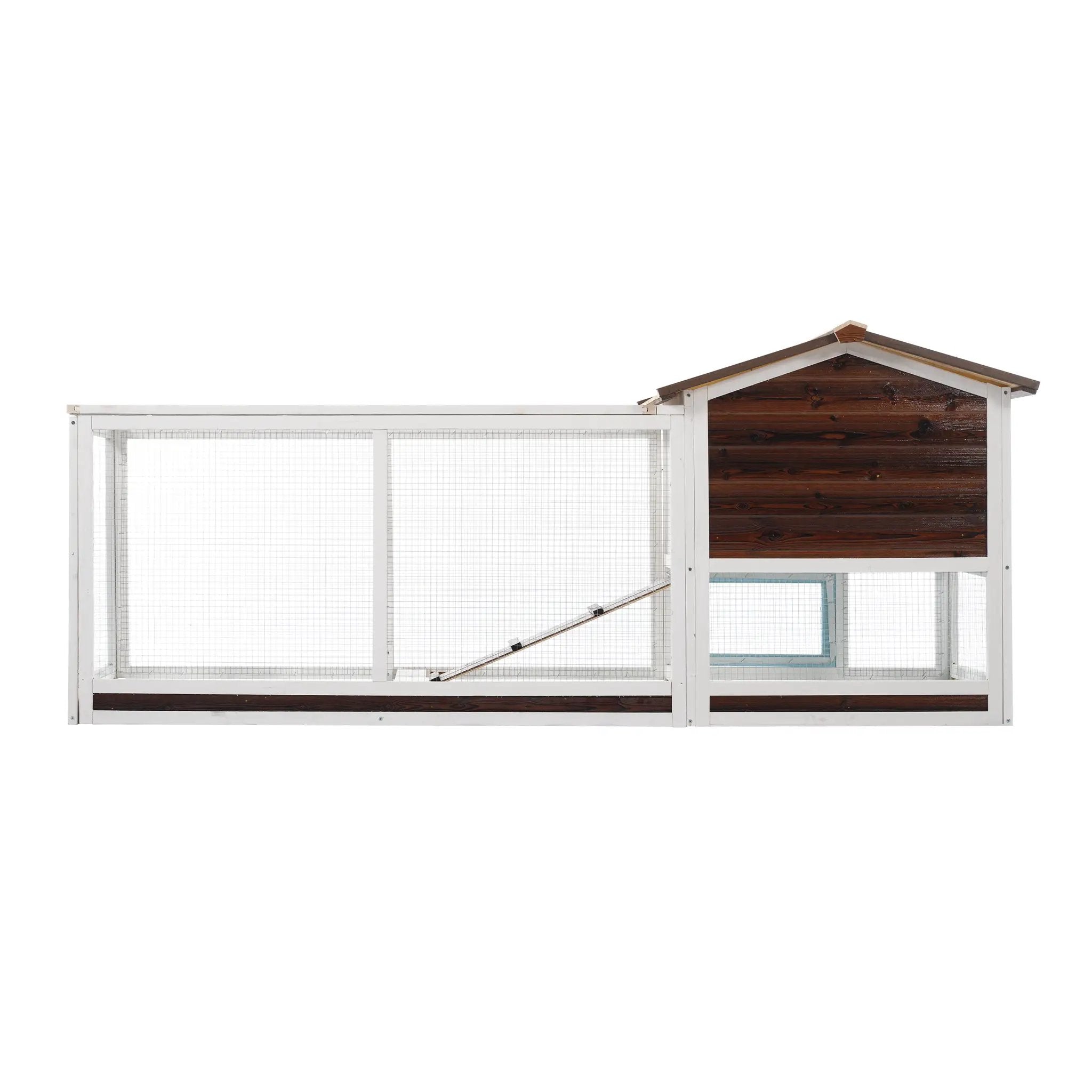 Outdoor Multi-Level Fir Wood Rabbit Hutch by HouseOfZazla