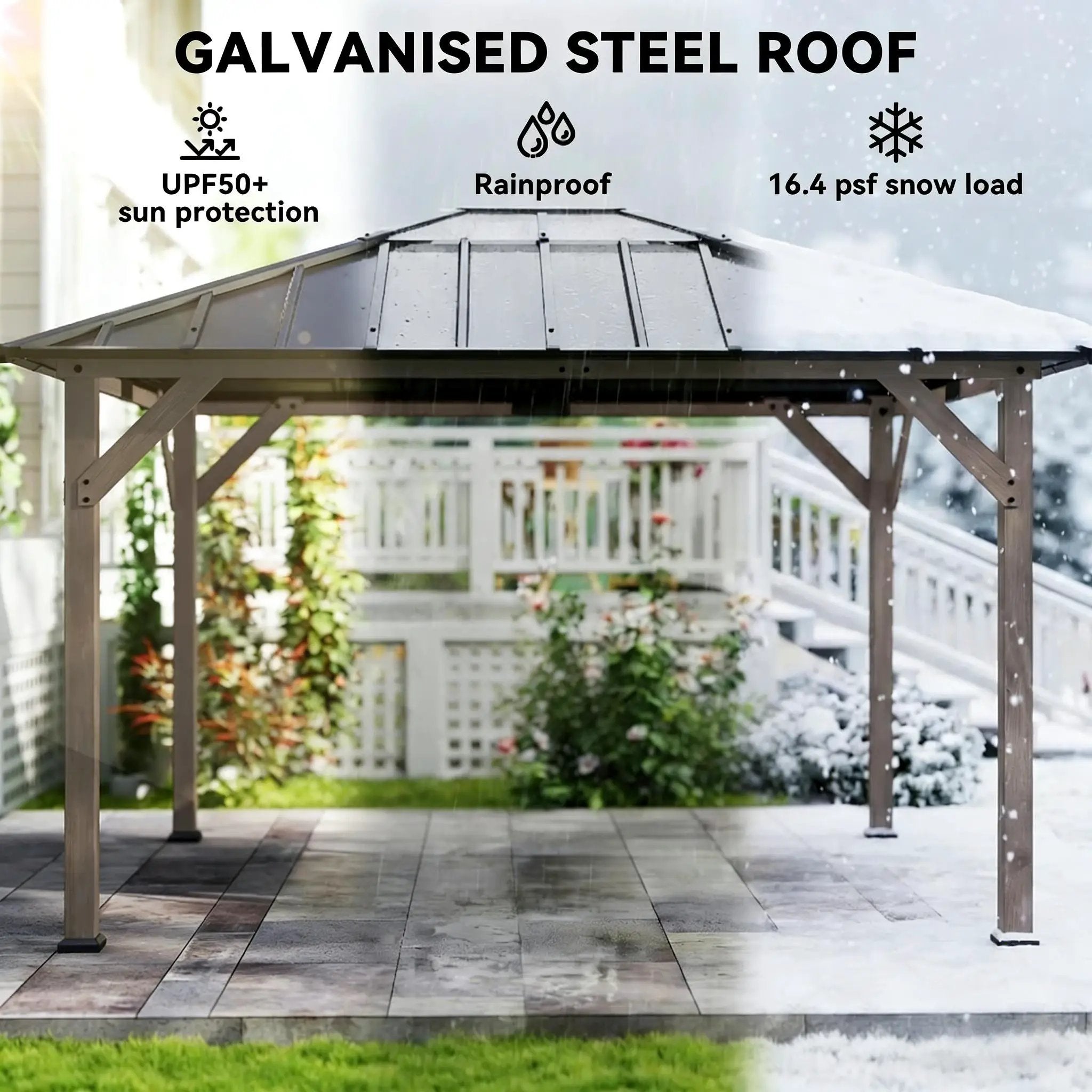 Spacious Outdoor Hardtop Gazebo by HouseOfZazla