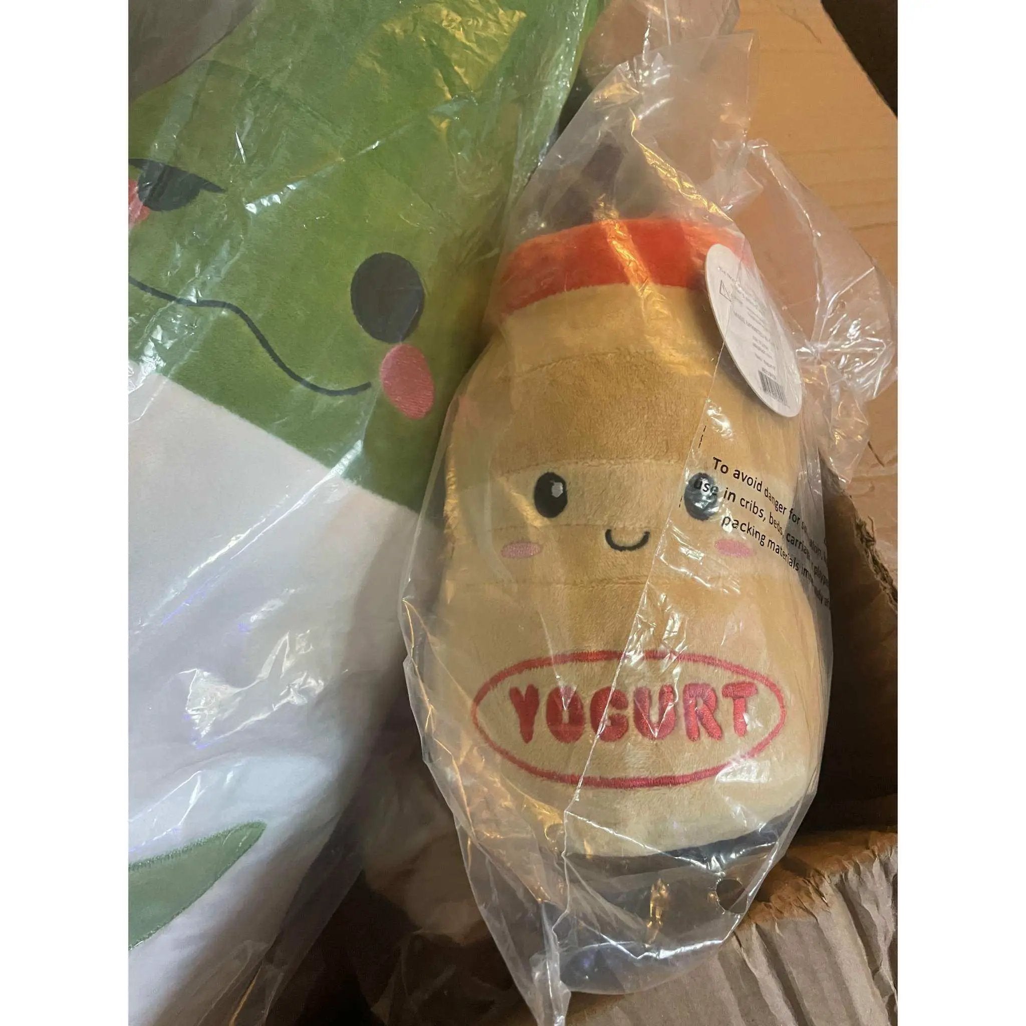 Yogurt Drink Plush 8 Soft Cute Huggable Design by Selzalot