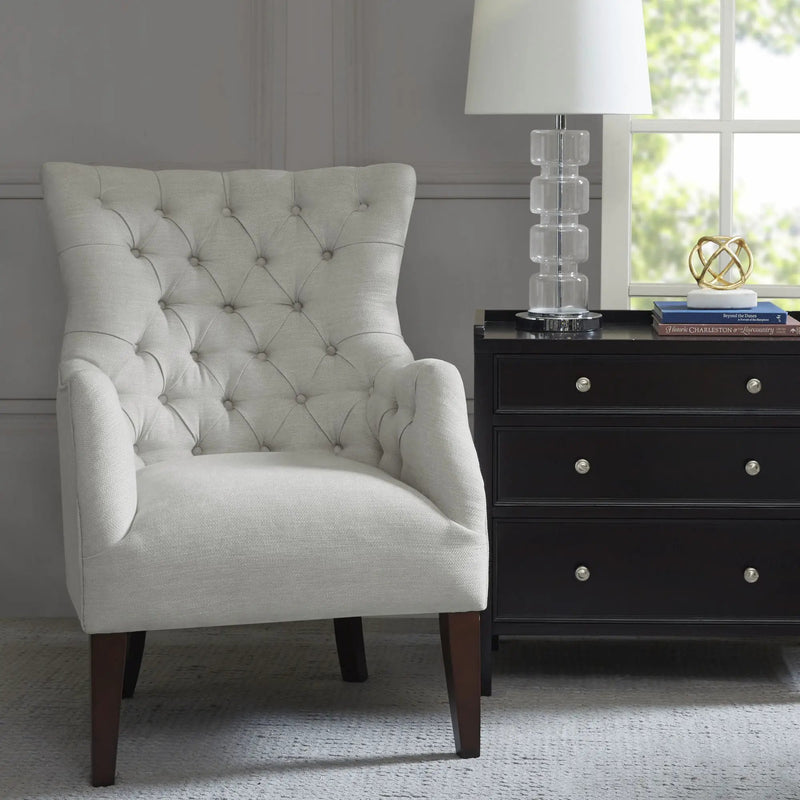 Hannah - Button Tufted Wing Chair by Unique Piece Furniture