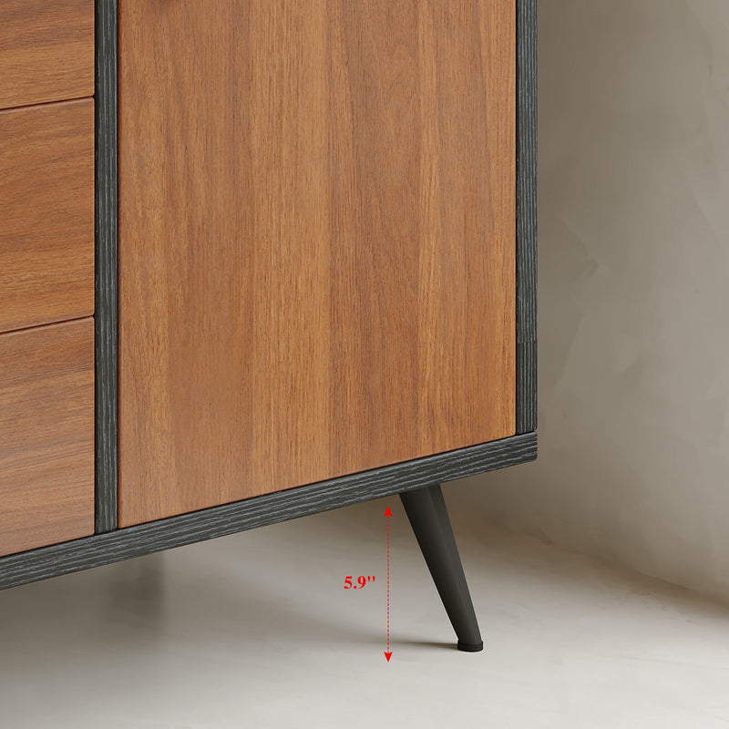Modern Free-Standing Bathroom Vanity with Ceramic Sink & Sintered Stone Top by HouseOfZazla